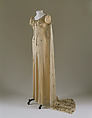 Court presentation ensemble, Schiaparelli (French, founded 1927), silk, feathers, French