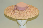 Hat, Madame Suzy (French), straw, French