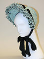Poke bonnet, Sally Victor (American, 1905–1977), straw, American