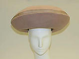 Hat, Sally Victor (American, 1905–1977), wool, American