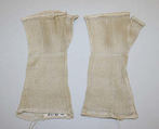 Mitts, silk, probably French