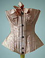 Wedding corset, silk, American