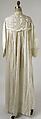 Nightgown, cotton, American