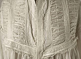 Nightgown, cotton, American
