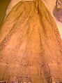Wedding dress, silk, wool, American