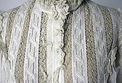 Nightgown, cotton, American