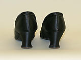 Slippers, Marshall Field & Company (American, founded 1881), silk, leather, jet, American