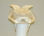 Hat, Bergdorf Goodman (American, founded 1899), straw, silk, horsehair, American