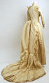 Wedding ensemble, Mrs. E. E. Holland, (a–d) silk
(e, f) leather, American