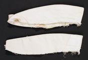 Wedding ensemble, Mrs. E. E. Holland, (a–d) silk
(e, f) leather, American