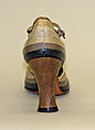 Sandals, Morris Wolock &amp; Co., leather, reptile, pearl, American