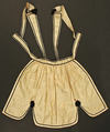 Apron, silk, American