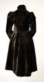 Coat, silk, wool, American