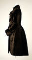 Coat, silk, wool, American