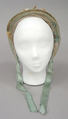 Bonnet, silk, American