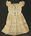 Christening dress, cotton, French