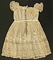 Christening dress, cotton, French