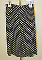 Suit, Mainbocher (French and American, founded 1930), rayon, plastic (cellulose nitrate), American