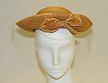 Tricorne, Bergdorf Goodman (American, founded 1899), straw, American