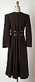 Dress, Claire McCardell (American, 1905–1958), (a) wool
(b) leather, American