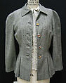 Ensemble, Claire McCardell (American, 1905–1958), wool, cotton, leather, metal thread, American