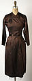 Ensemble, Claire McCardell (American, 1905–1958), rayon, leather, American