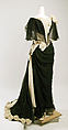 Evening dress, Christoph Drecoll (German, 1851–1939), silk, cotton, Austrian