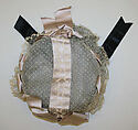 Cap, cotton, silk, metal, probably American