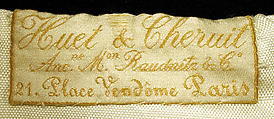 Suit, Raudnitz and Co. - Huet and Chéruit (French), wool, silk, cotton, French