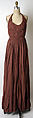 Evening dress, Edward Molyneux (French (born England), London 1891–1974 Monte Carlo), estron, rayon, French