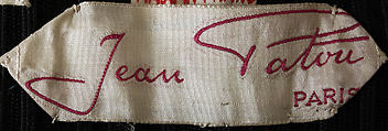 Evening dress, House of Patou (French, founded 1914), French estron, rayon, French