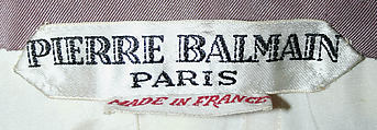 Evening dress, House of Balmain (French, founded 1945), cellulose acetate, French