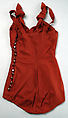 Bathing suit, Schiaparelli (French, founded 1927), elasticized teca estron, French