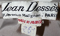 Dress, Jean Dessès (French (born Egypt), Alexandria 1904–1970 Athens), koda, teca, rayon staple, French