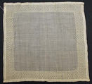 Handkerchief, linen, French