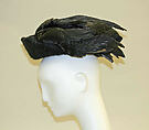 Tricorne, Dunlap & Company, silk, wool, fur (rabbit), feathers, American