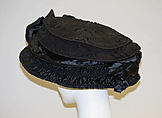 Hat, silk, wire, horsehair, American