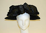 Hat, silk, wire, horsehair, American