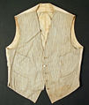 Vest, cotton, probably British