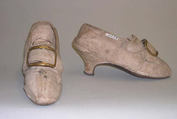 Shoes, silk, British