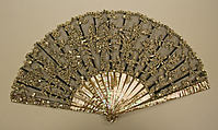 Fan, pearl, cotton, American