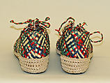 Oxfords, raffia, rubber, cotton, Italian