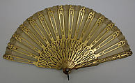 Fan, silk, American