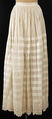 Petticoat, cotton, American