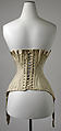 Corset, silk, rubber, cotton, French