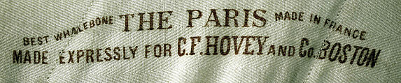 Corset, silk, rubber, cotton, French