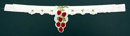 Collar, cotton, silk, American