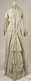 Tea gown, cotton, American