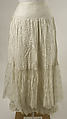 Tea gown, cotton, American