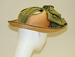 Hat, Bergdorf Goodman (American, founded 1899), straw, rayon, American